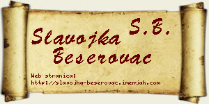 Slavojka Beserovac vizit kartica